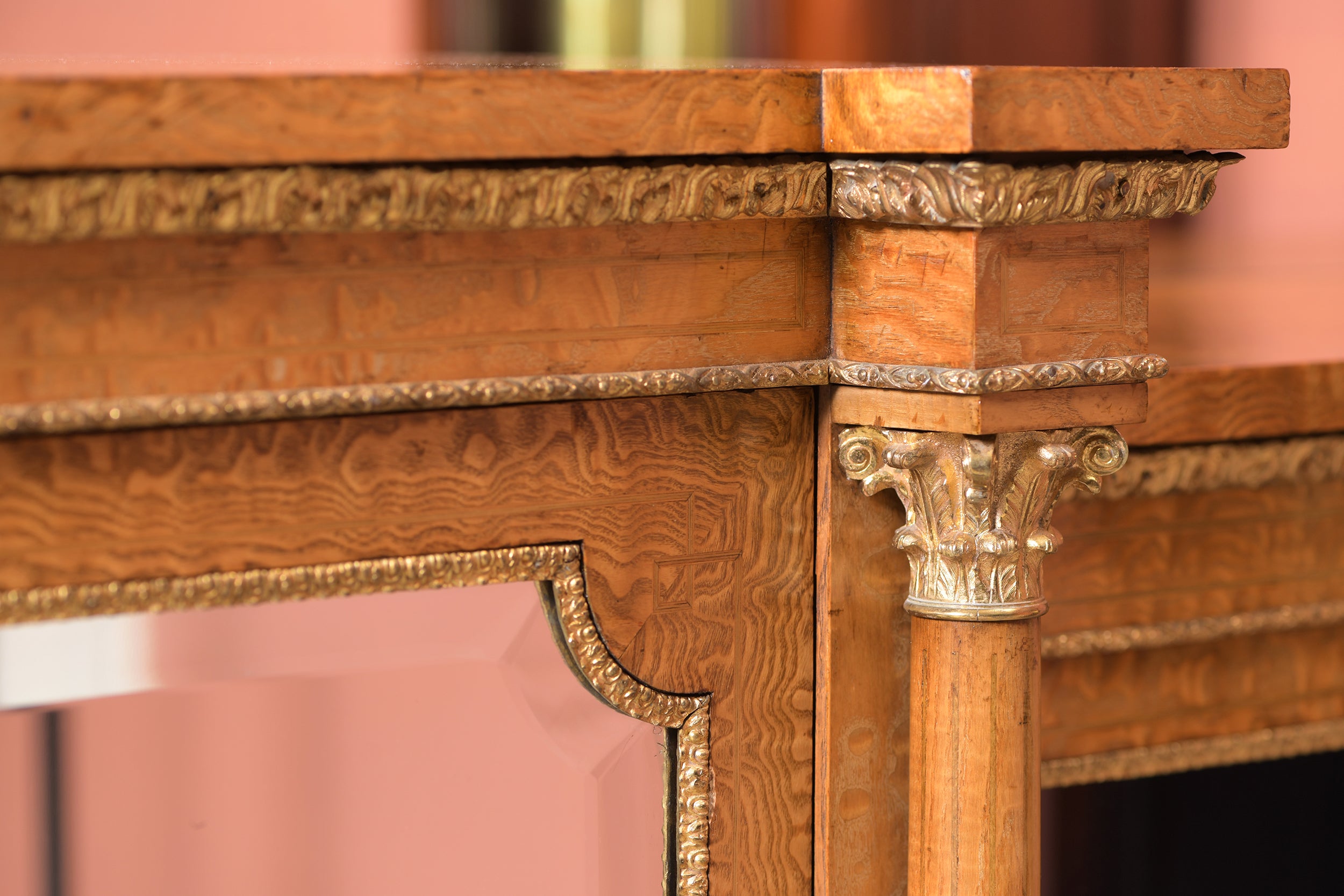 A MAGNIFICENT 19TH CENTURY INLAID AND MAPLE WOOD CREDENZA BY WILKINSONS & SONS, BOND STREET, LONDON - REF No. 4002