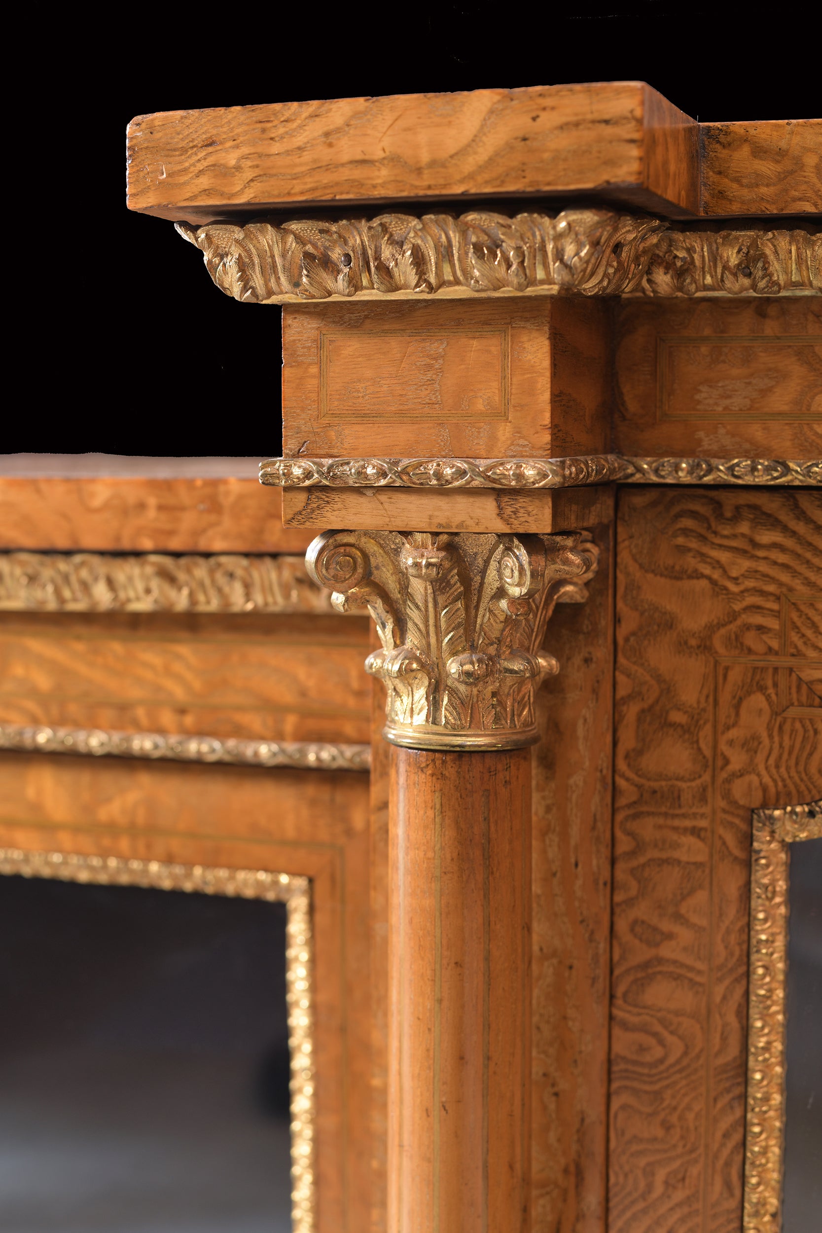 A MAGNIFICENT 19TH CENTURY INLAID AND MAPLE WOOD CREDENZA BY WILKINSONS & SONS, BOND STREET, LONDON - REF No. 4002