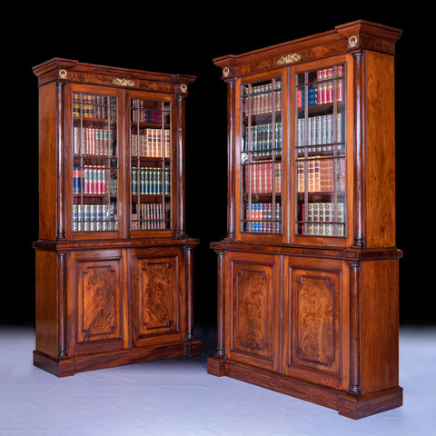 PAIR OF REGENCY BOOKKCASES ATTRIBUTTED TO GILLOWS - REF No. 4064