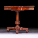 A FINE REGENCY CARD TABLE STAMPED GILLOWS - REF No. 9010