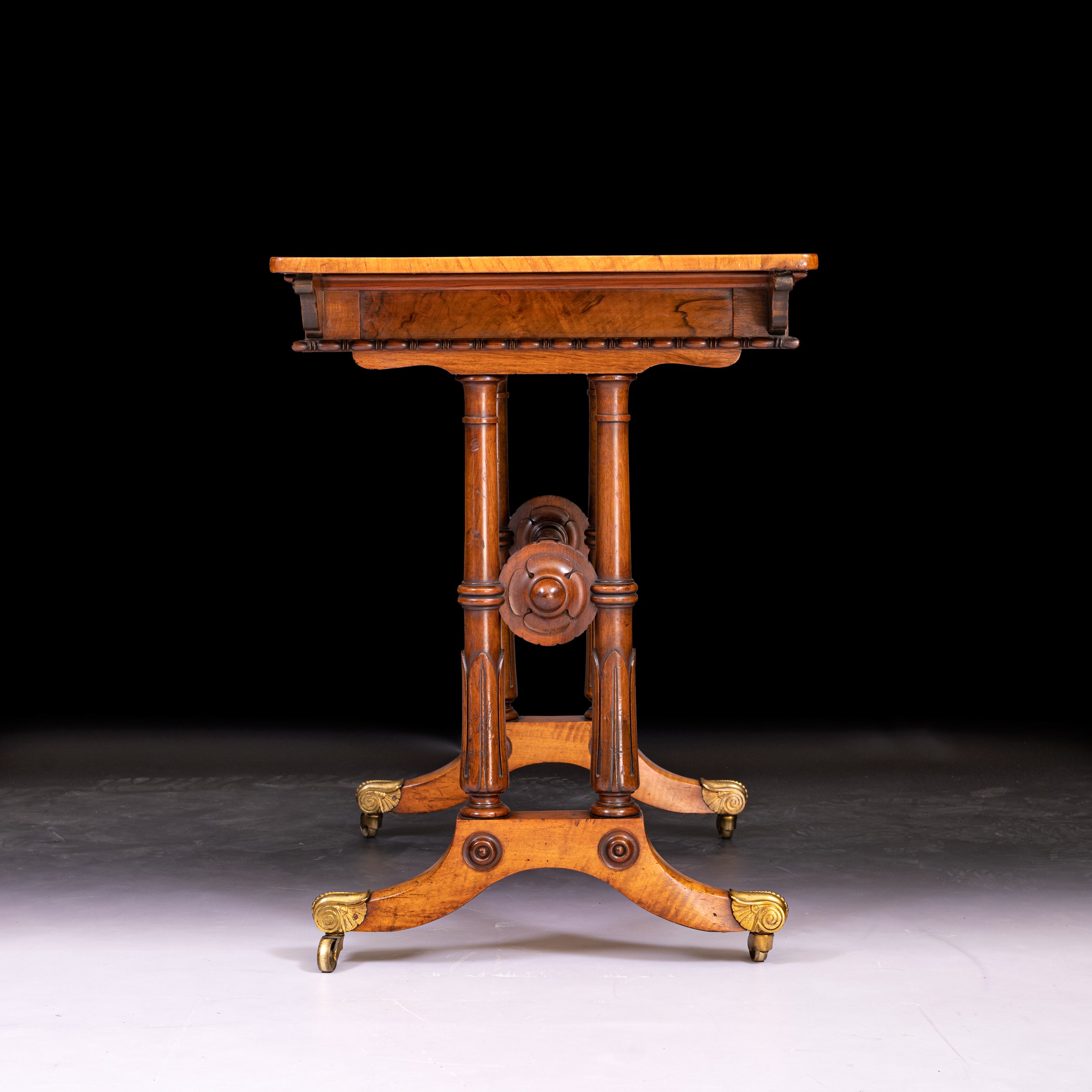REGENCY WALNUT WRITING TABLE ATTRIBUTED TO HOLLAND & SONS  - REF No. 3013