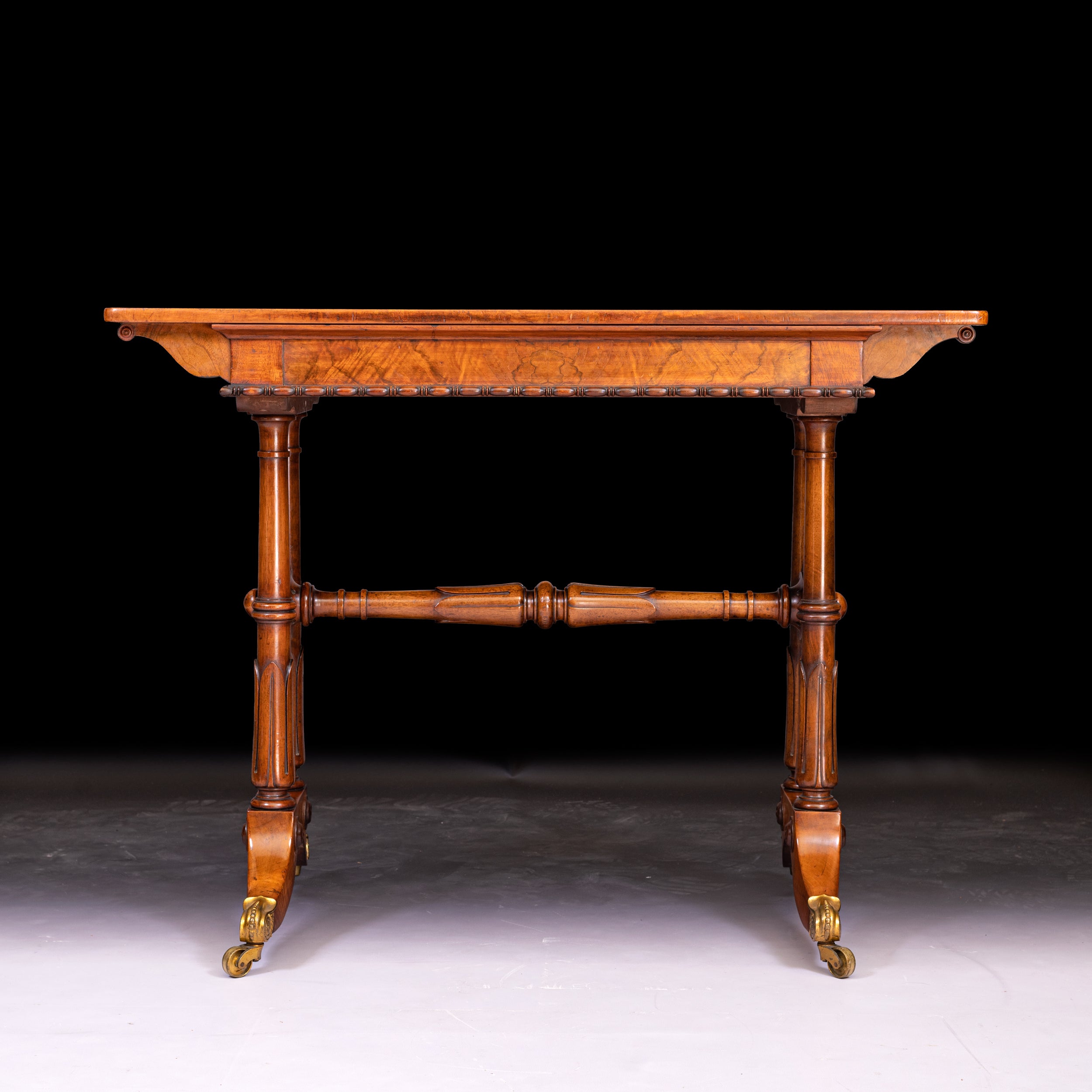 REGENCY WALNUT WRITING TABLE ATTRIBUTED TO HOLLAND & SONS  - REF No. 3013