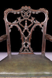 AN EXCEPTIONAL PAIR OF 19TH CENTURY IRISH ARMCHAIRS - REF No. 8012