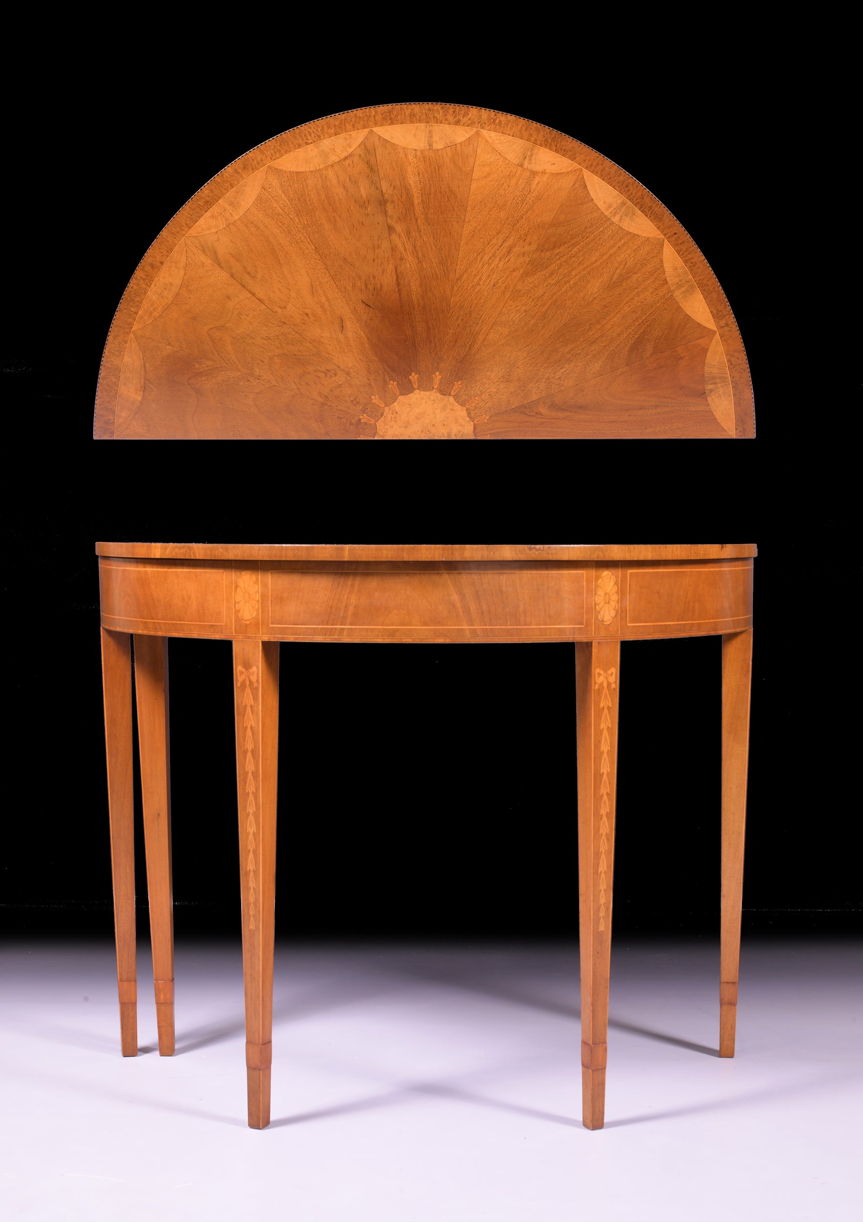 A VERY FINE PAIR OF CARD TABLES BY JAMES HICKS - REF No. 9008