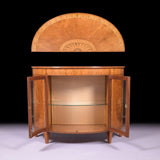 SATINWOOD COMMODE BY J. HICKS OF DUBLIN - REF No. 4032