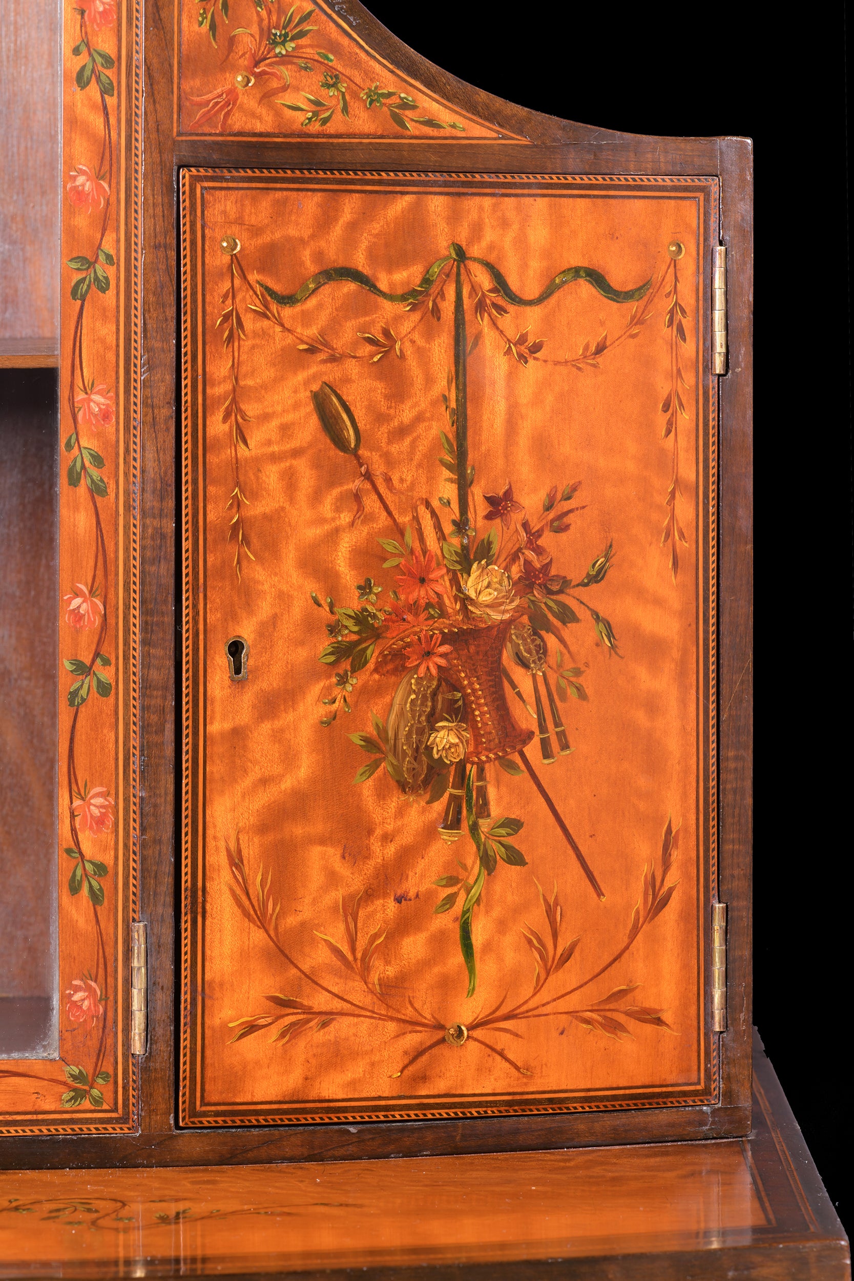 18TH CENTURY SATINWOOD SIDE CABINET - REF No. 4062