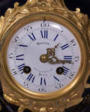 A MAGNIFICENT 19TH CENTURY ORMOLU & PORCELAIN MANTLE CLOCK REF No. 107