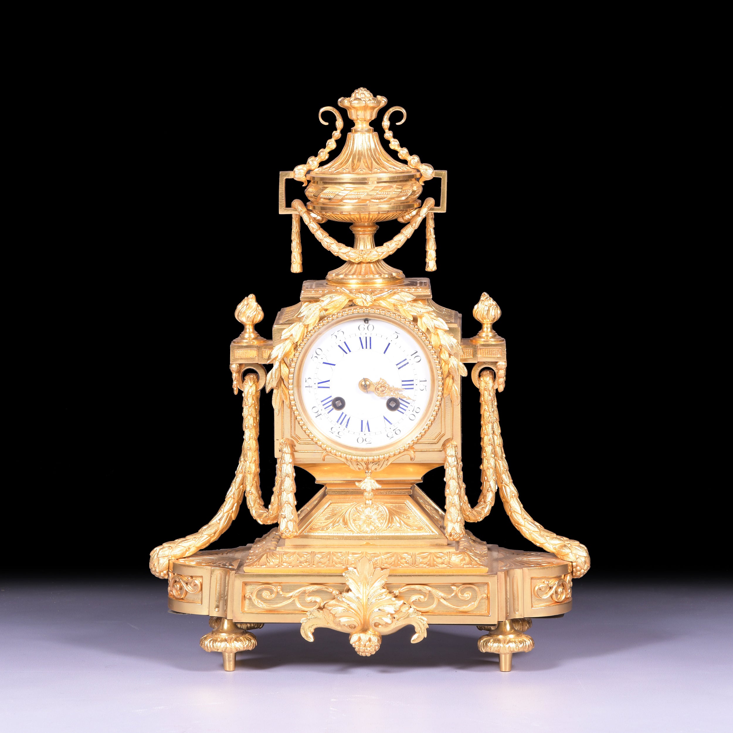 EXCEPTIONAL 19TH CENTURY FRENCH ORMOLU MANTLE CLOCK - REF No. 122