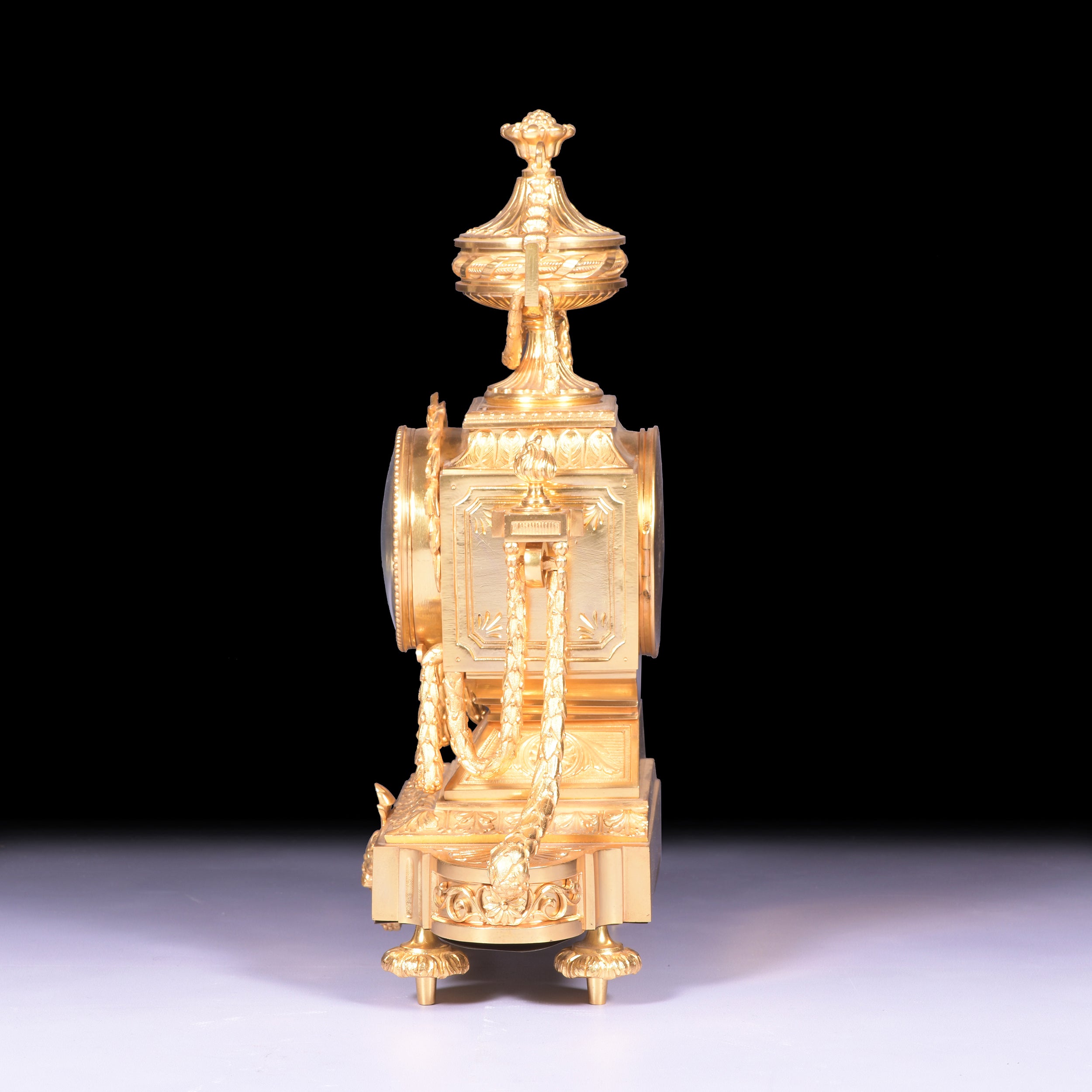 EXCEPTIONAL 19TH CENTURY FRENCH ORMOLU MANTLE CLOCK - REF No. 122