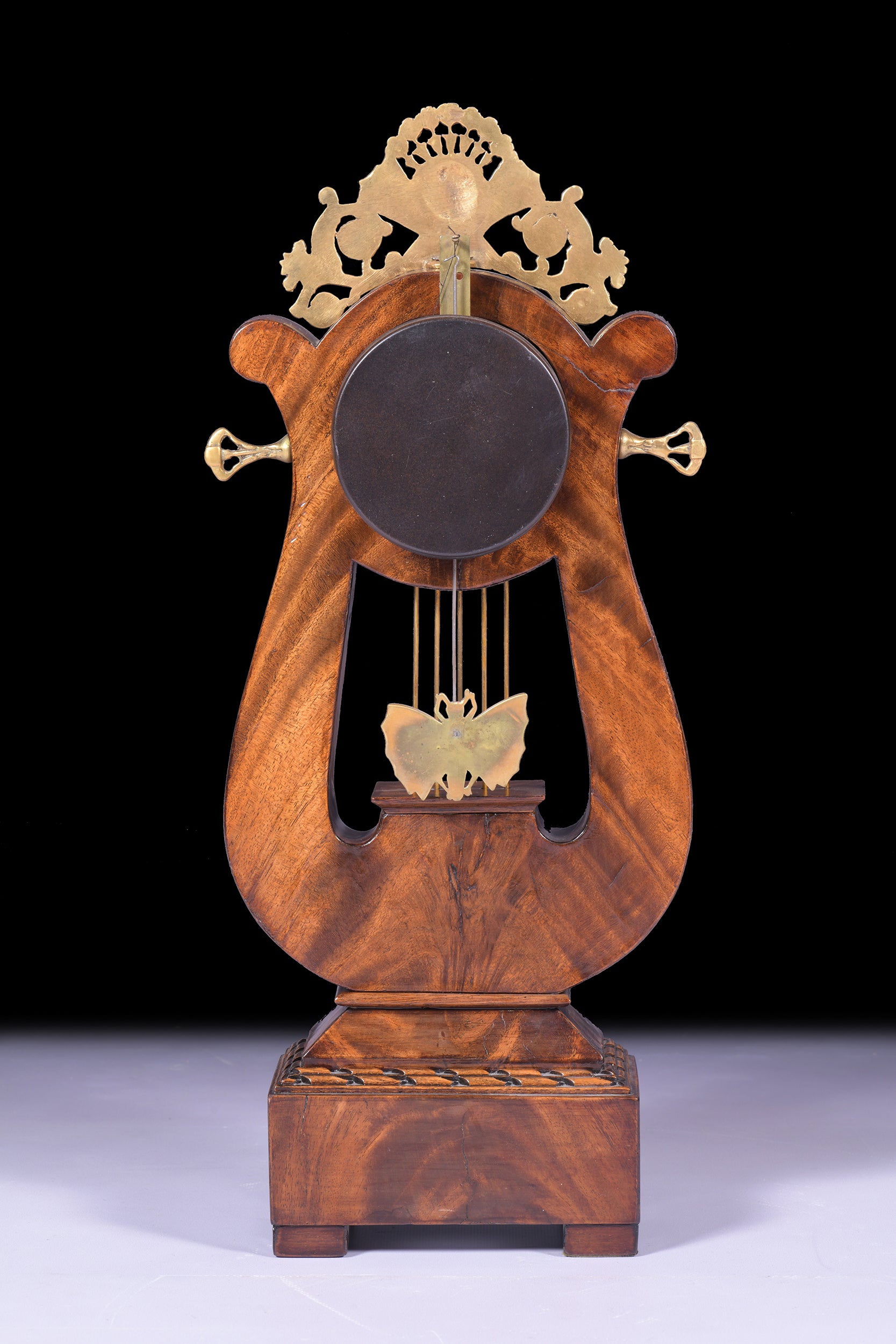 FRENCH LYRE MANTLE CLOCK BY PONDS OF PARIS - REF No. 118