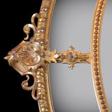 19TH CENTURY FRENCH GILTWOOD WALL MIRROR - REF No. 6016