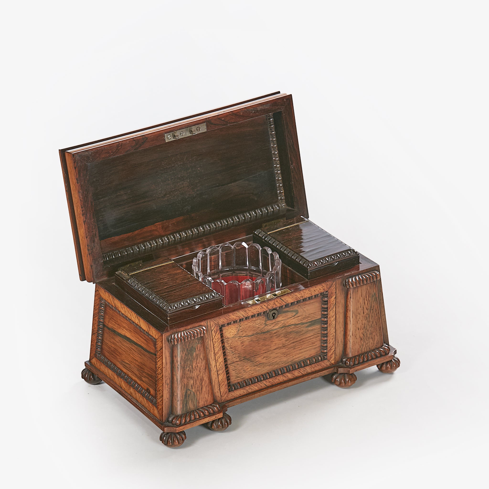 AN EXCEPTIONAL REGENCY TEA CADDY BY GILLOWS OF LANCASTER - REF No. 178