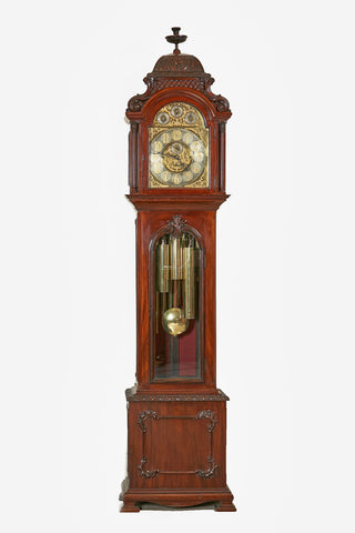 19TH CENTURY LONGCASE TUBULAR CLOCK - REF No. 114