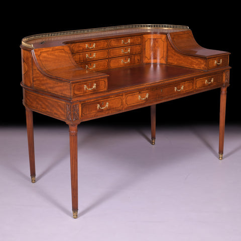 AN EXCEPTIONAL 19TH CENTURY LOUIS XV STYLE BOULLE LADIES BOMBE BUREAU - REF No. 3003