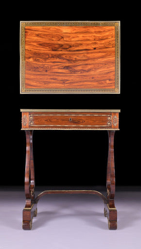 A SUPERB REGENCY ROSEWOOD SIDE TABLE - REF No. 9057