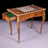 A VERY FINE 19TH CENTURY SPECIMEN GAMES/CENTRE TABLE - REF No. 7052