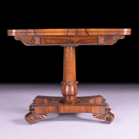 A MAGNIFICENT CARD TABLE BY HOLLAND & SONS - REF No. 9009